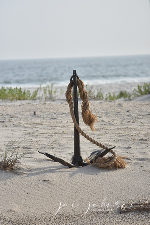 Anchor in Sand Dauphin Island Alabama