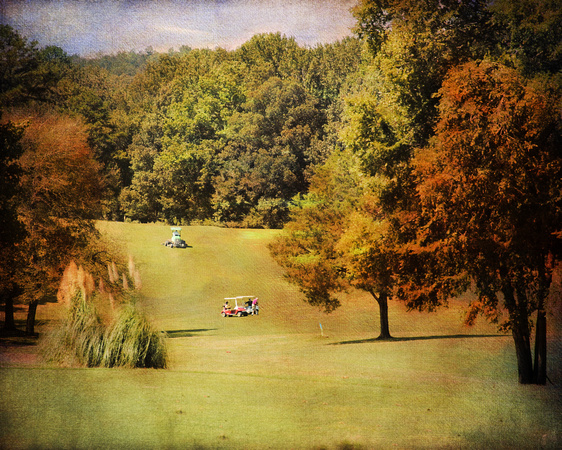 Golf Course V - Fall Landscape