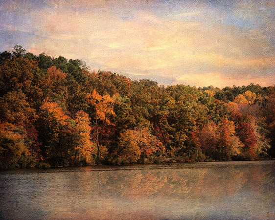 Autumn Reflections 1 - Water Scene Landscape