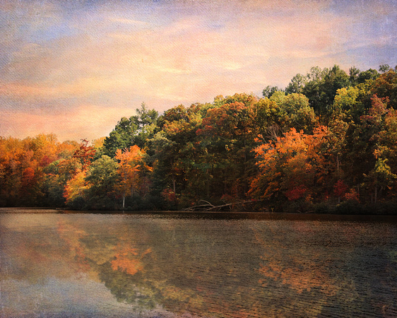 Autumn Reflections 2 - Water Scene Landscape