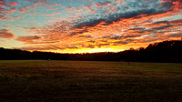 Sunset at Shiloh National Military Park in Shiloh Tennessee