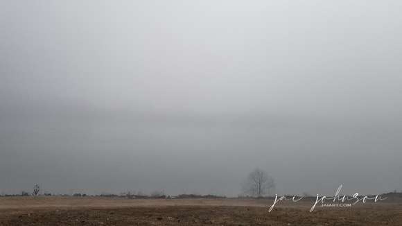 Tennessee River At Shiloh National Military Park On Foggy Morning