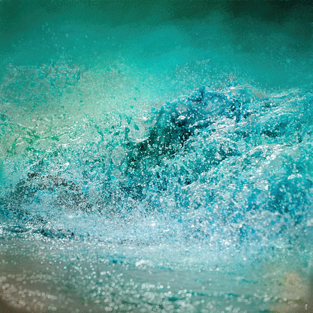 Turquoise Wave - Blue Water Scene
