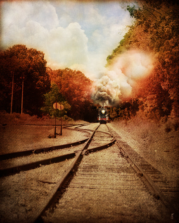 On The Tracks Railroad Landscape