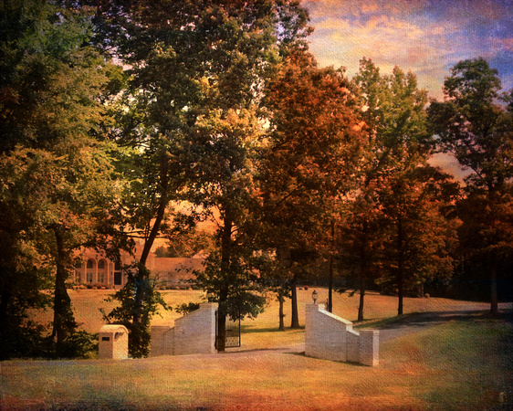 Autumn Gate Landscape - Fall Scene