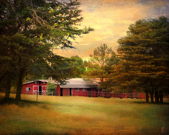 Red Barn - Rural Scene